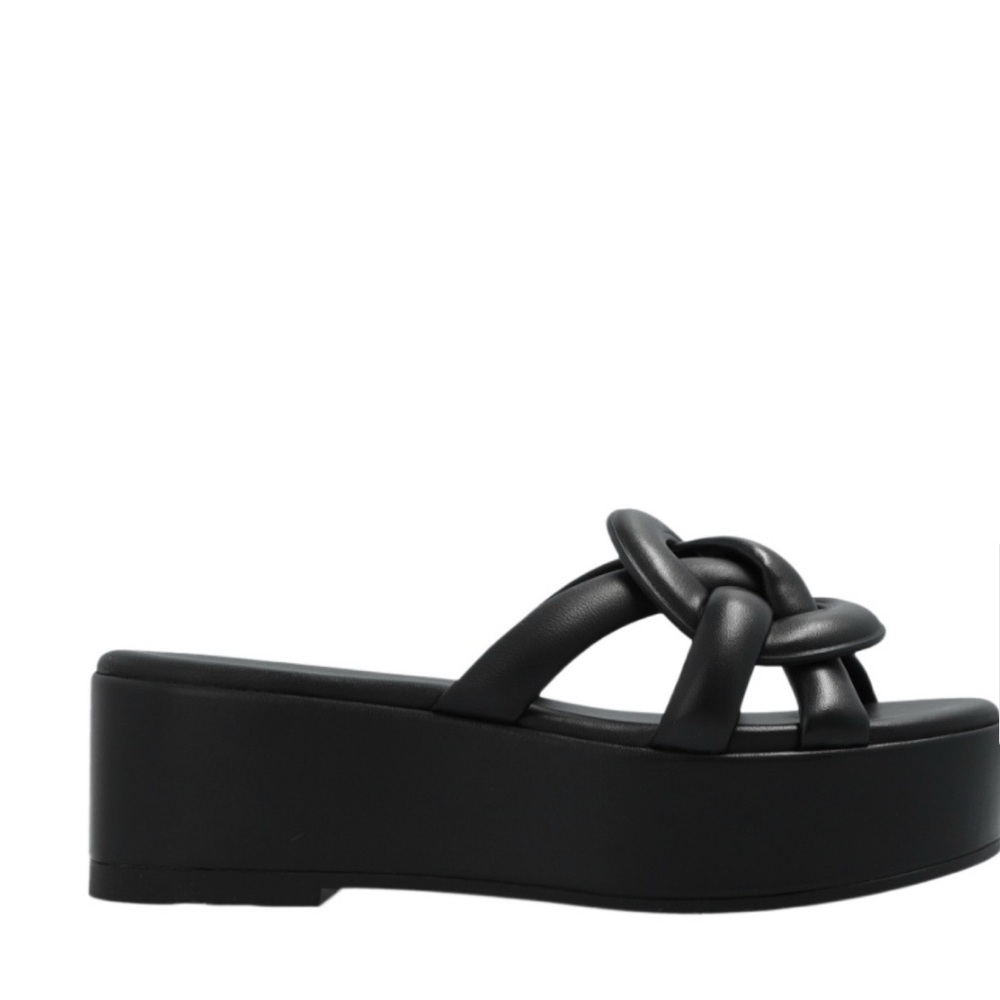 Coach Everette leather platform sandals